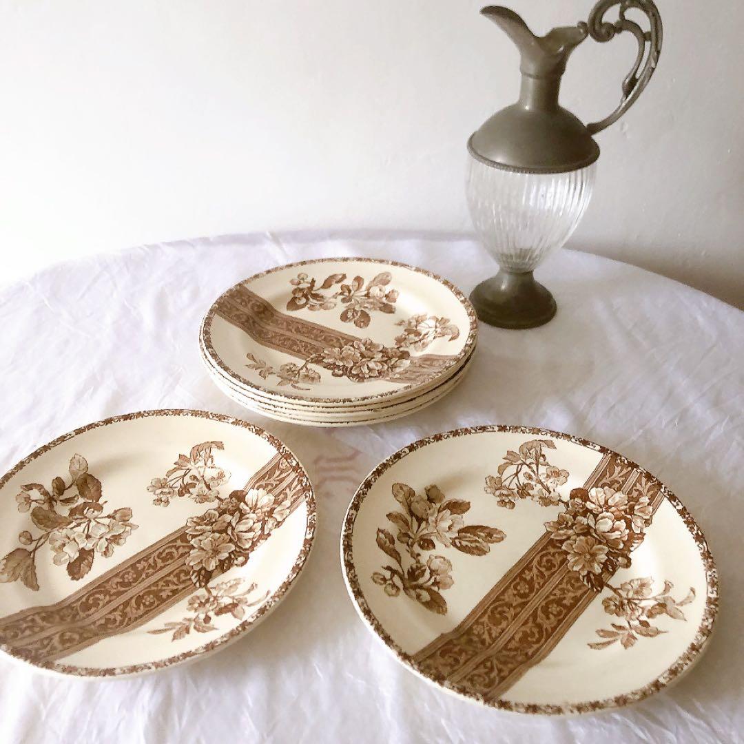 グランデポ　エミールブルジョワ　ディナープレート D フランスアンティーク食器