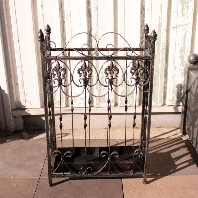 アイアン アンブレラスタンド 傘立て ブラック 収納 128-030