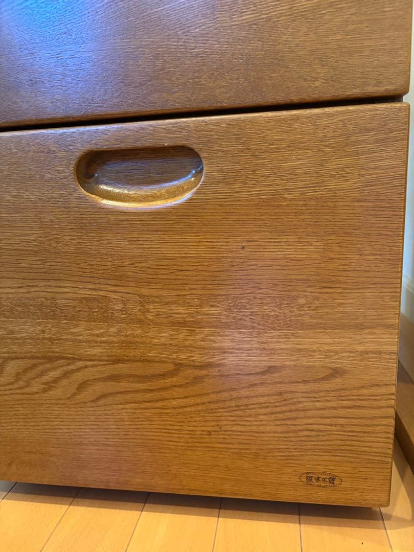 【価格等応相談】木製ブラウンデスク 浜本工芸