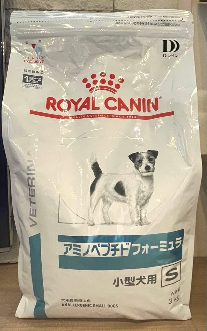 【未開封】ロイヤルカナン アミノペプチドフォーミュラ 小型犬用 S 3kg 1袋