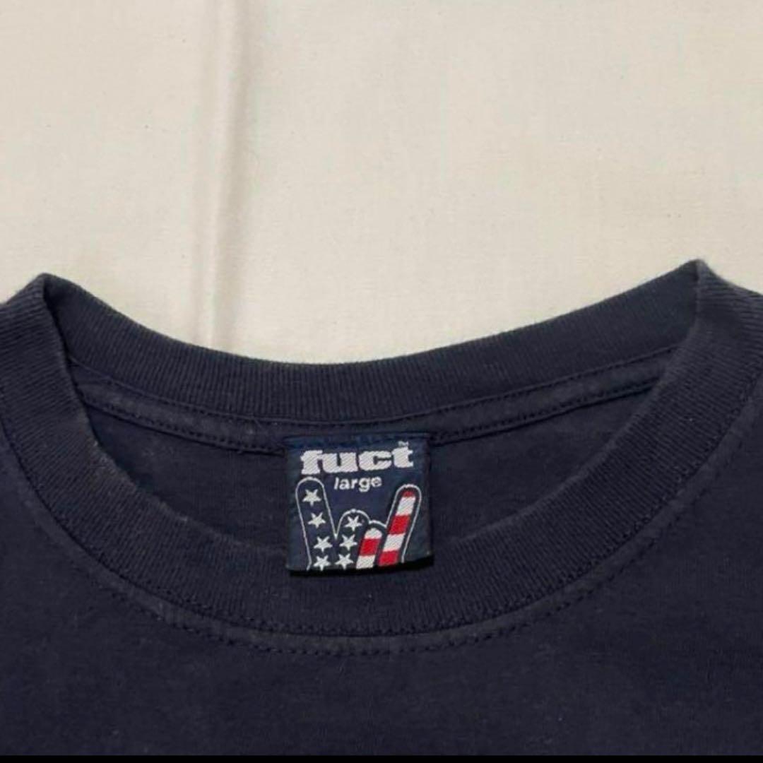 L 90s FUCT ファクト アメリカ製 Tシャツ ネイビー