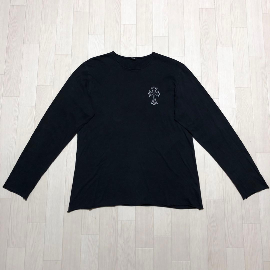クロムハーツ　長袖シャツ　ロンT ブラック　L ジャパンタグ　4S308