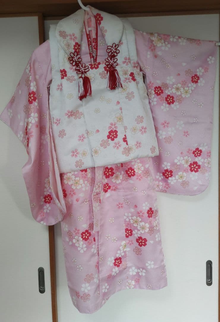 七五三　3歳　振袖セット　着物　さが美