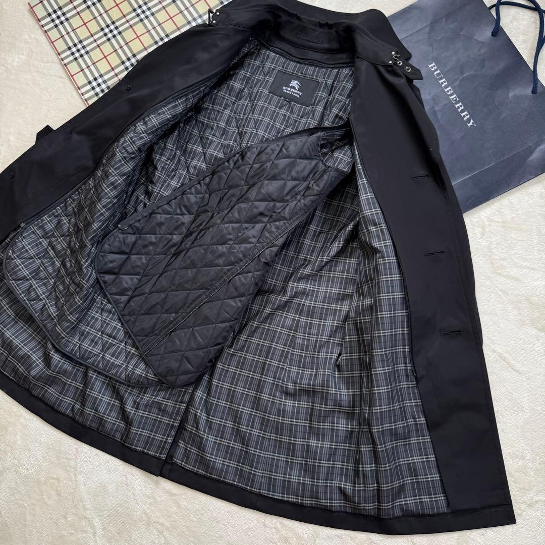 【超美品】バーバリーブラックレーベル 着脱可能 ライナー付 トレンチコート M