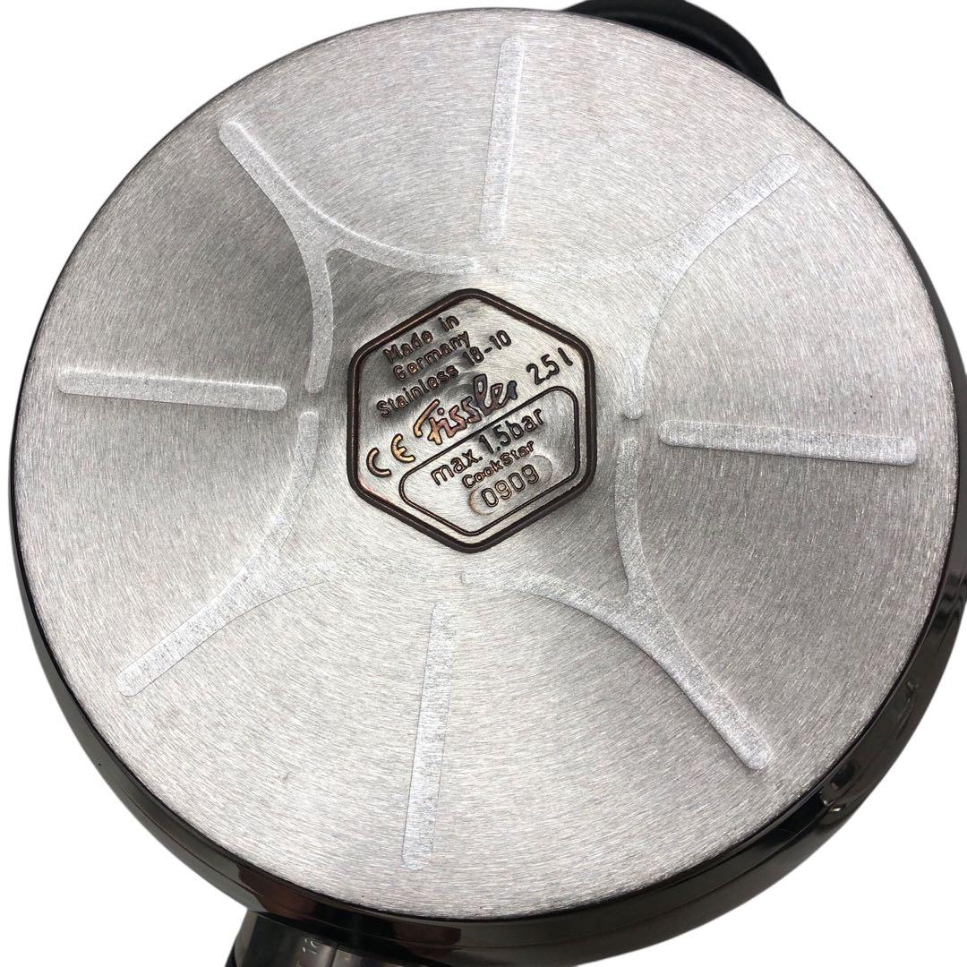 【未使用】フィスラー 圧力鍋 2.5L ドイツ製圧力なべ ガス IH
