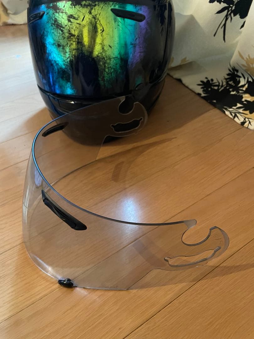 Arai RX7 RR5 グラスブラック59-60cm 透明シールド付