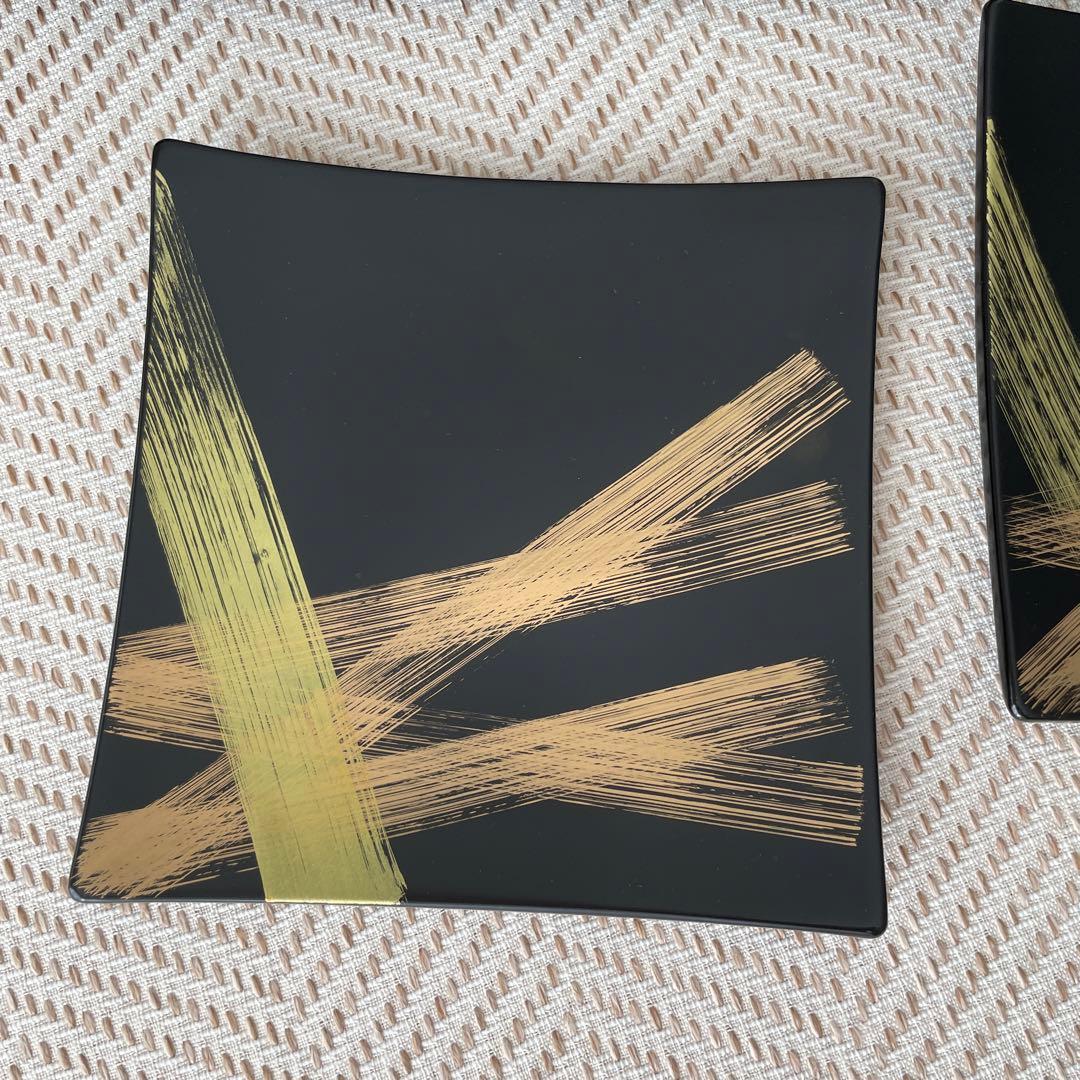 宮内庁御用達　漆器　山田平安堂　龍牙プレートセット