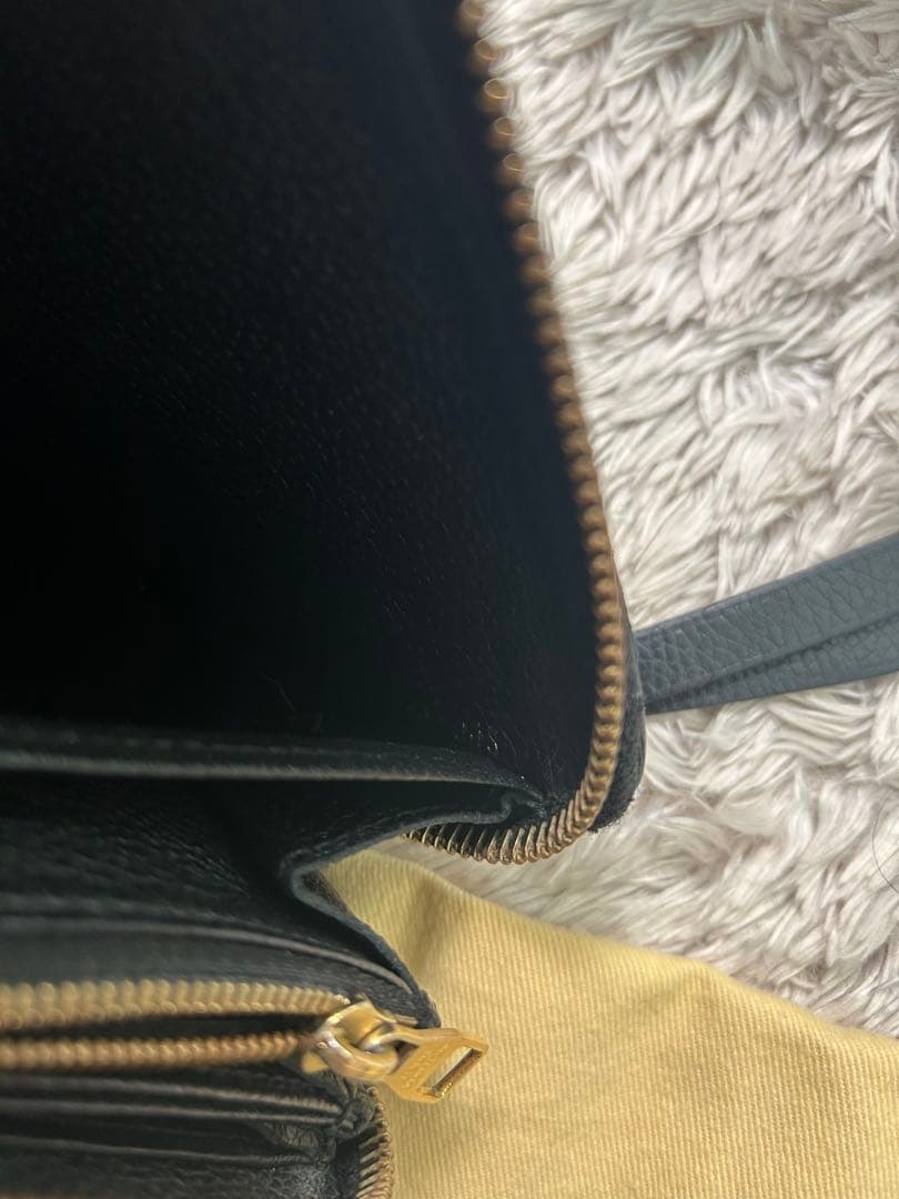 正規品ルイヴィトン アンプラント ジッピーウォレット長財布 黒 ブラック財布