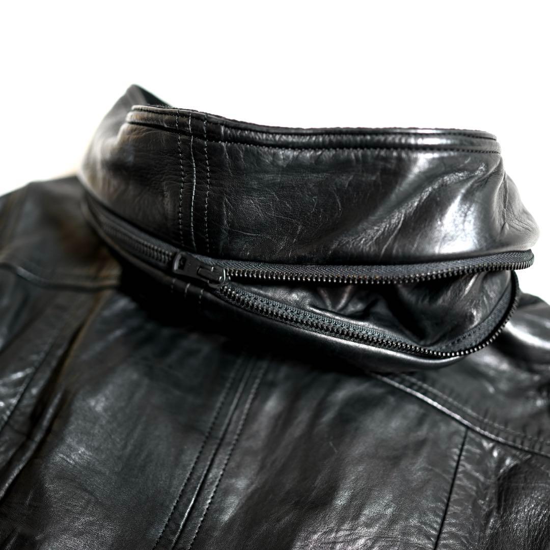 ジョニーウルフ ダブルライダース レザージャケット 変形 ラムレザー