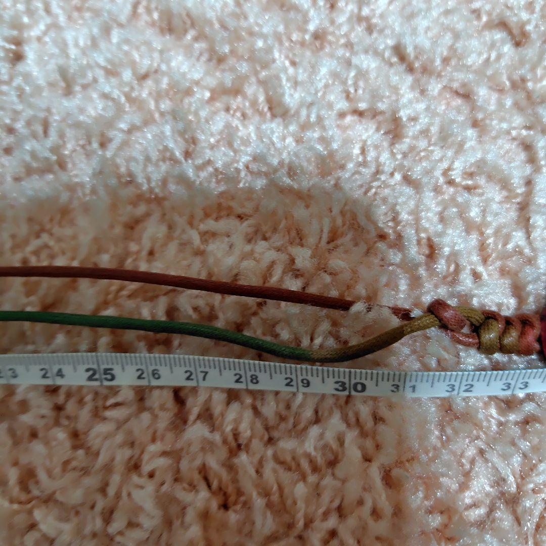 七宝焼ローズペンダント、レザー紐付き