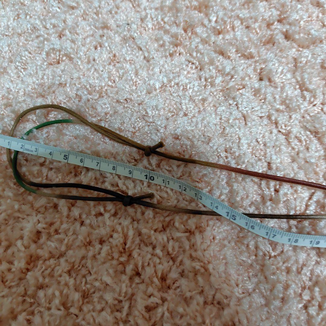 七宝焼ローズペンダント、レザー紐付き