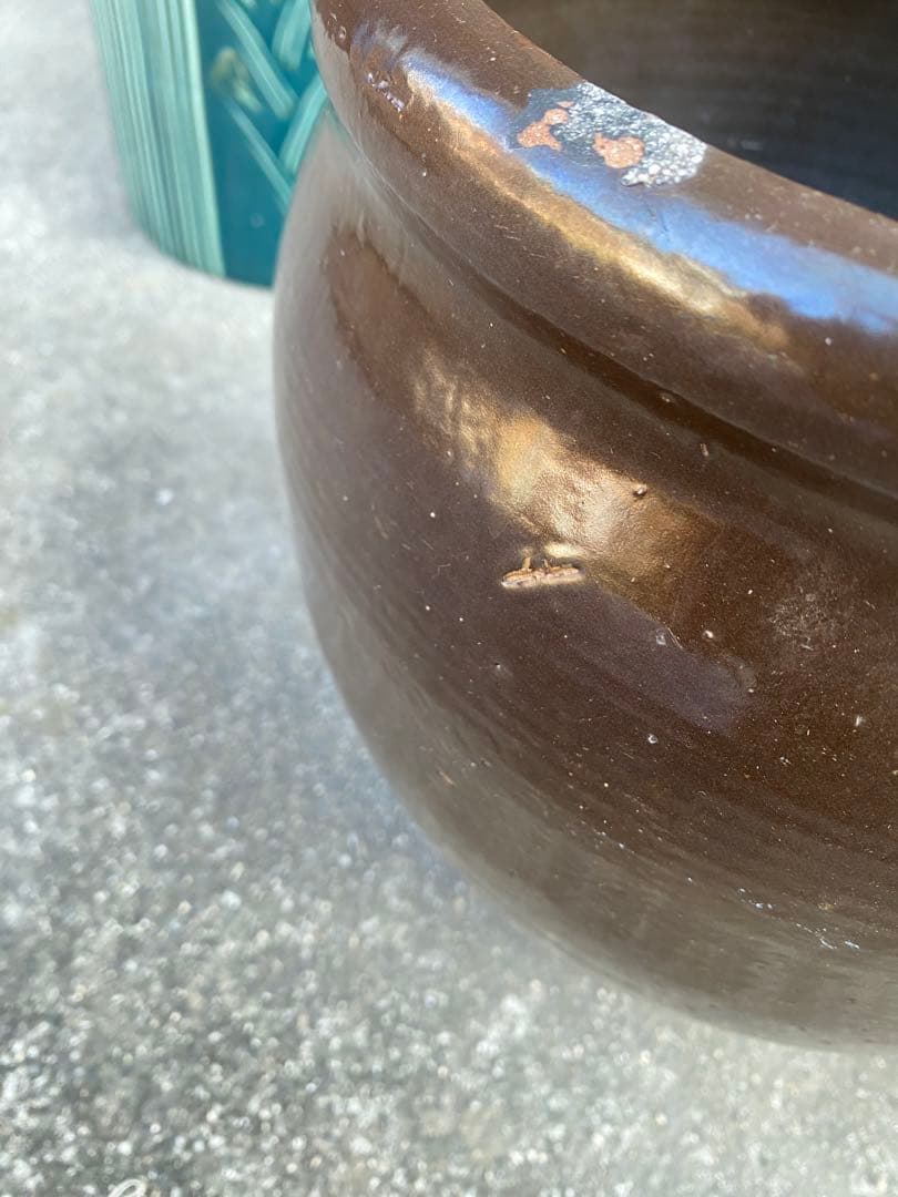 甕　カメ　水甕　睡蓮鉢　水鉢　鉢カバー　オブジェ　ガーデニング　金魚鉢　メダカ鉢