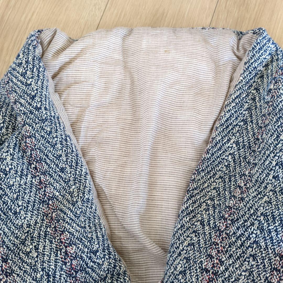 45R コットン ツイード ダウン ストール　ポンチョ