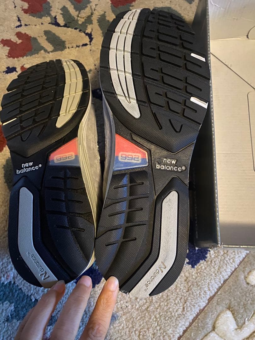 New Balance 992 グレー スニーカー