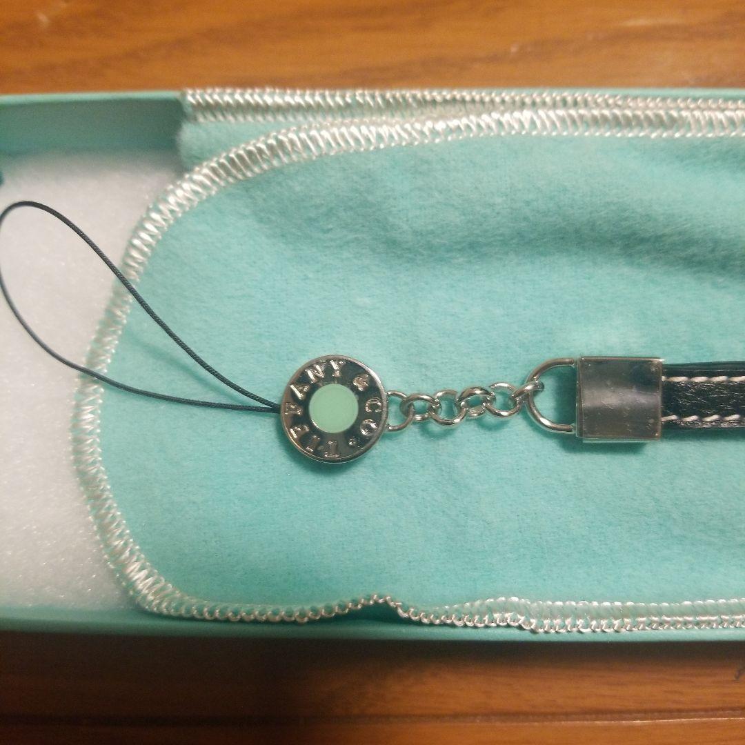 Tiffany & Co. ブラックレザー ストラップ