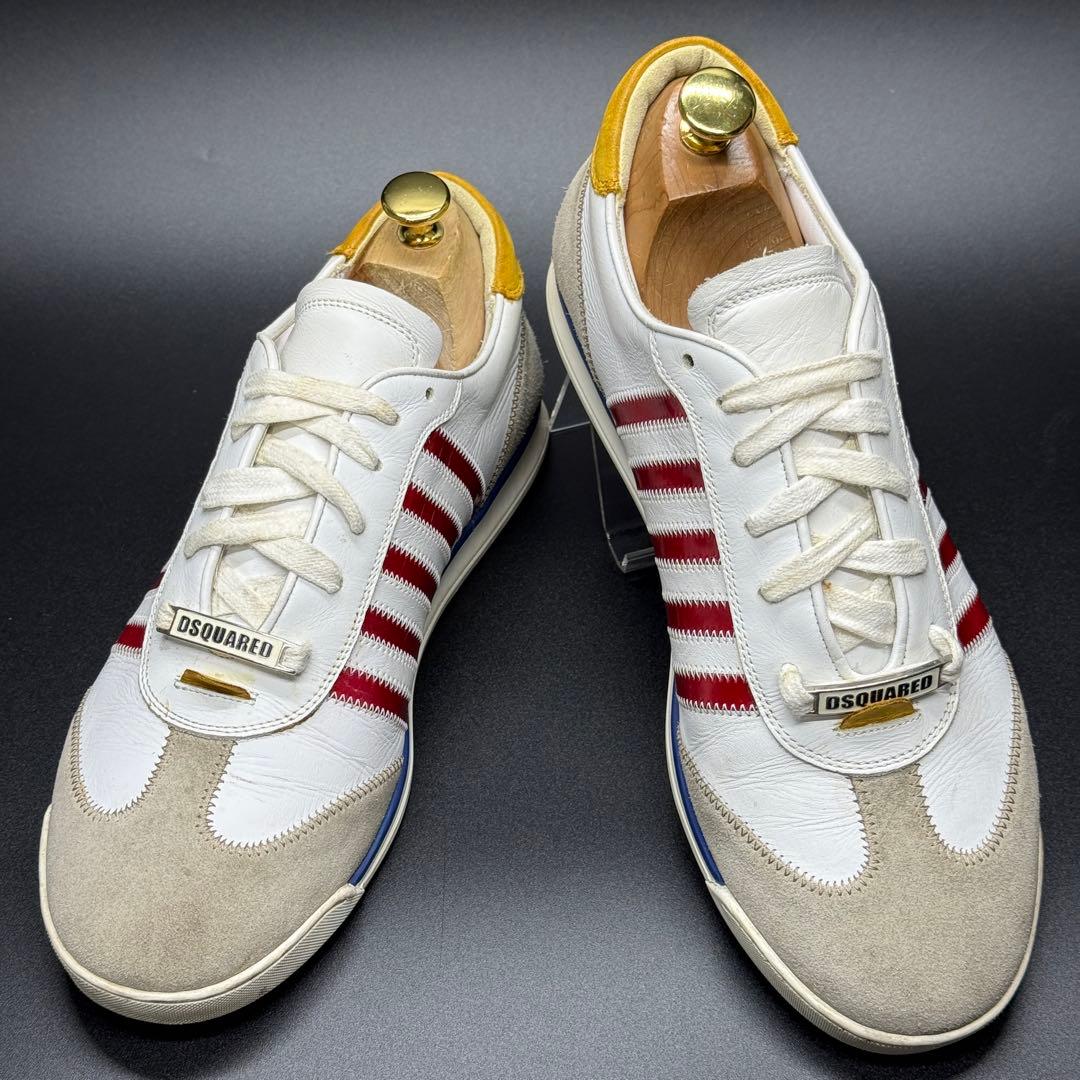 Dsquared2 レザースニーカー ホワイト ストリート カジュアル ホワイト