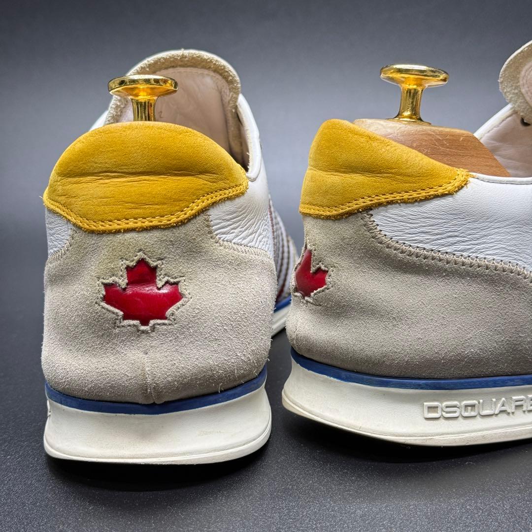 Dsquared2 レザースニーカー ホワイト ストリート カジュアル ホワイト