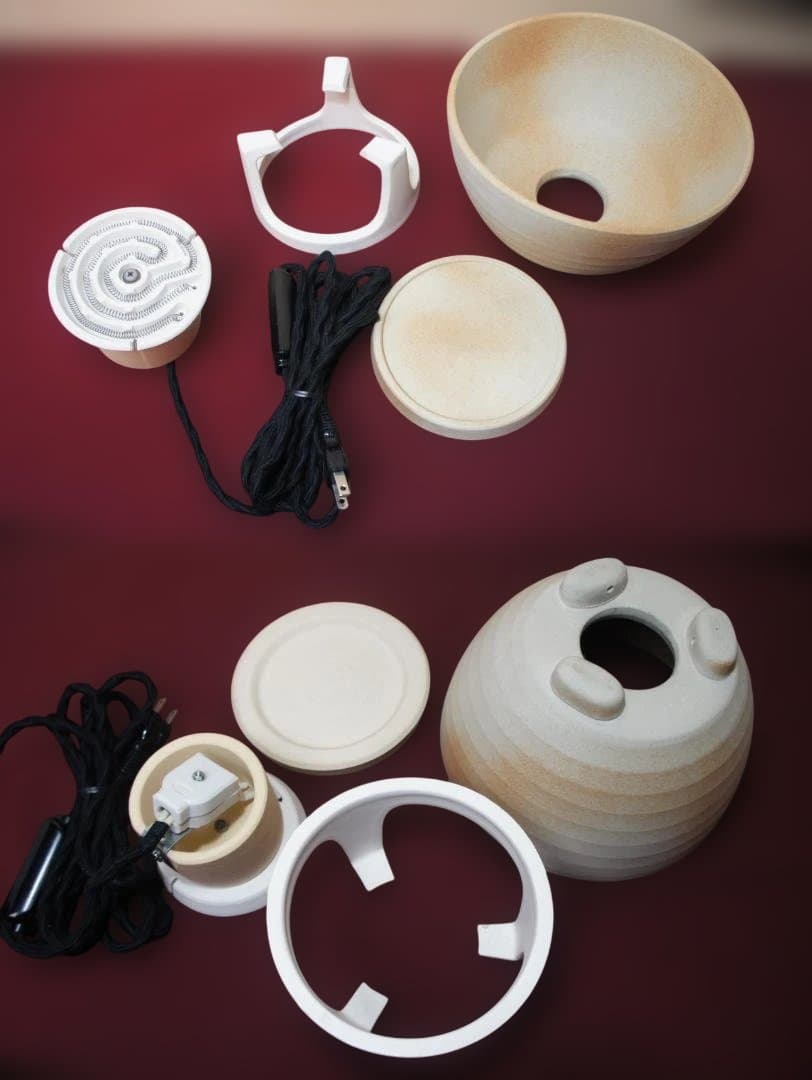 専用☆瓶掛け 塩吹 手あぶり卓上火鉢 電熱器 送料込み