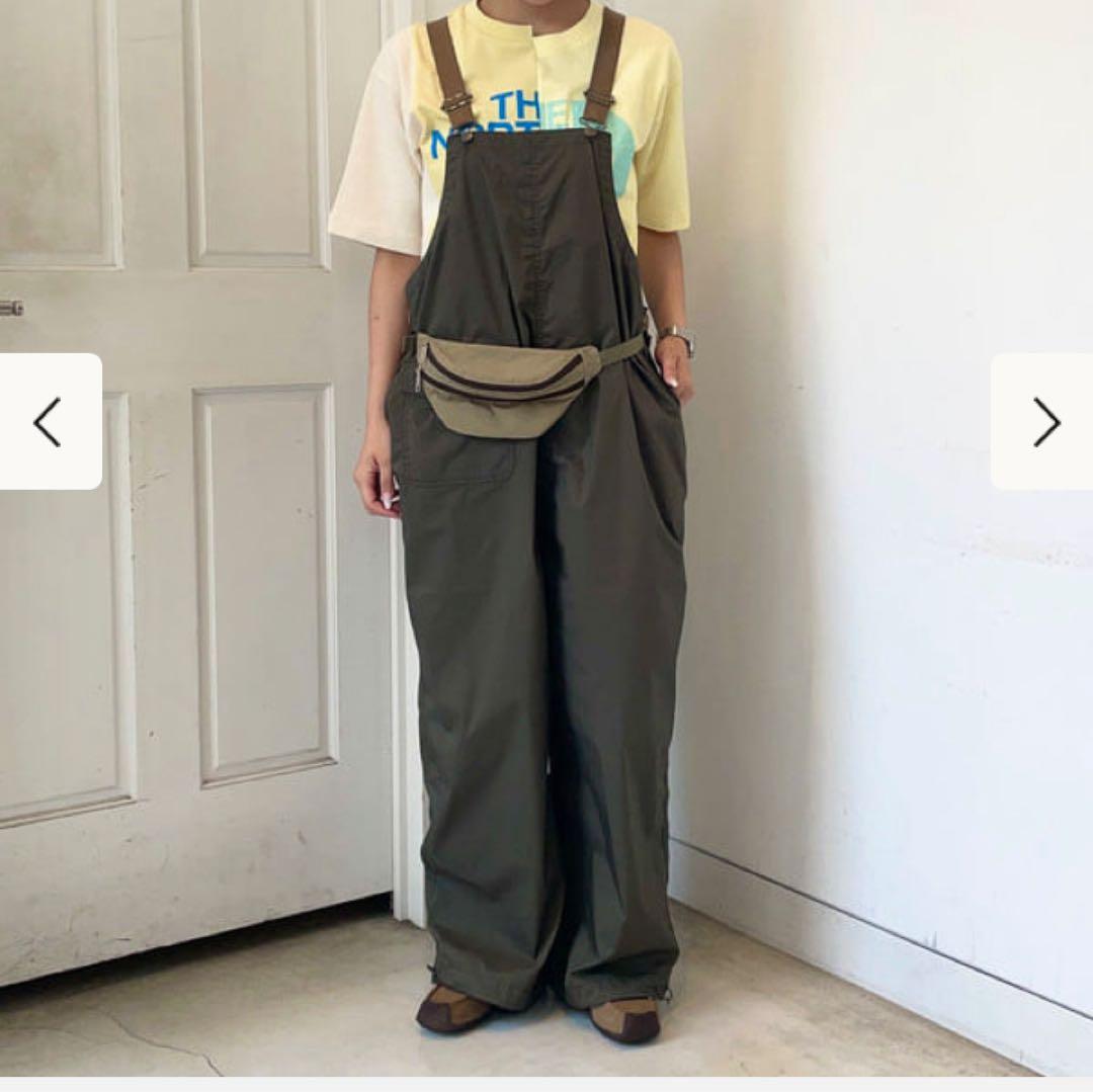 新品未使用BEAMSBOYサロペット O.SOLOTEX R/BIB オリーブ