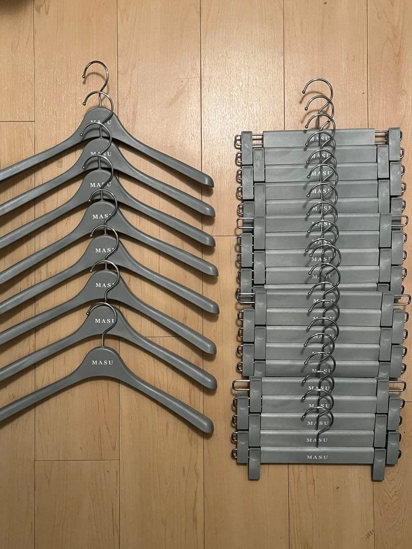 MASU トップスハンガー8本　パンツハンガー20本　セット販売