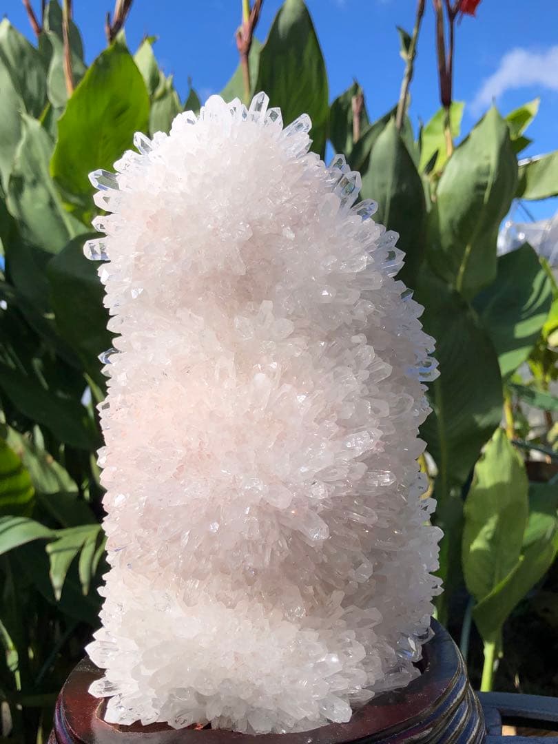 ✳ ❤️超レア　4.2 kg 透明感拔群　雪結晶 花形　水晶　クラスター