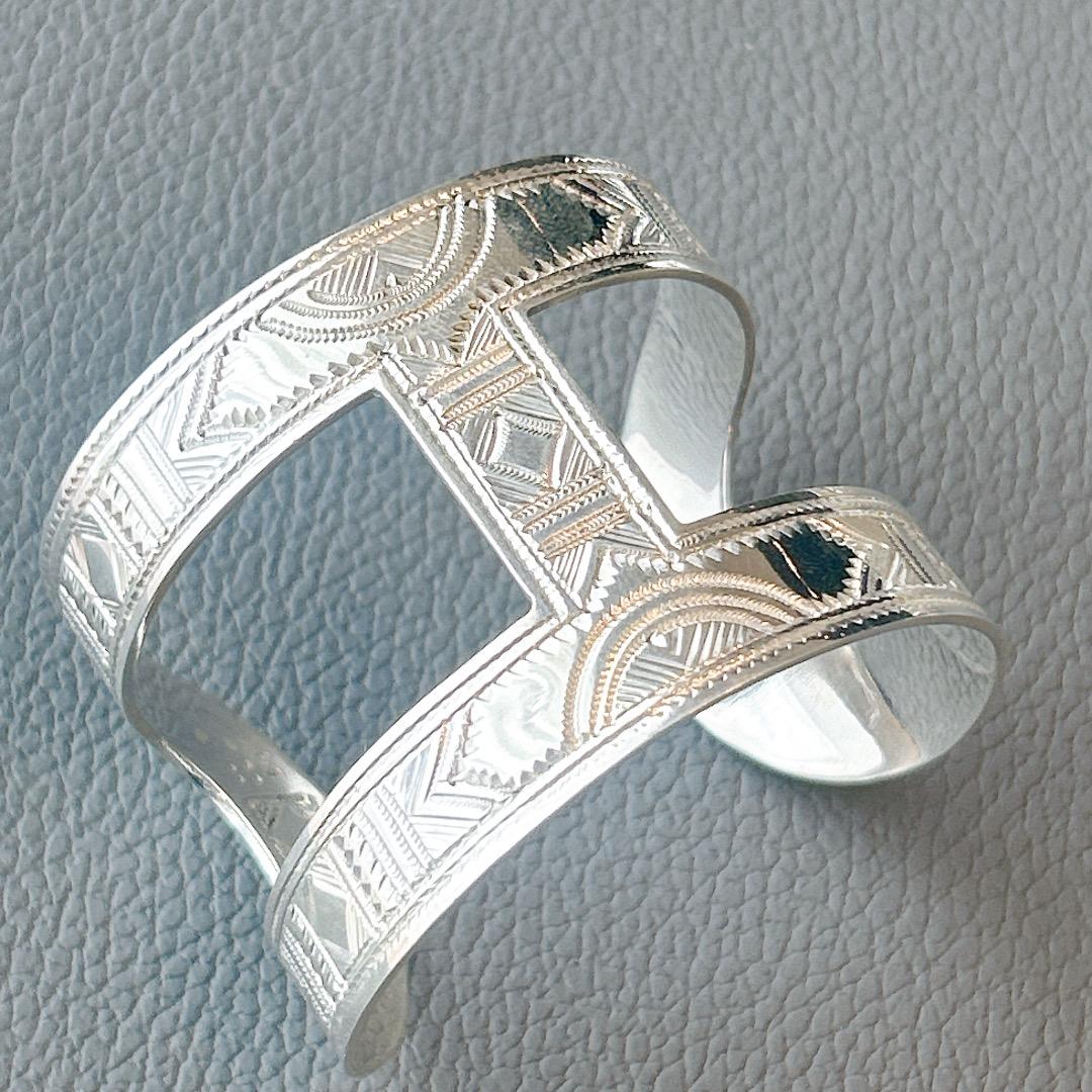 トゥアレグシルバー　ワイドバングル　トゥアレグ　Touareg ③