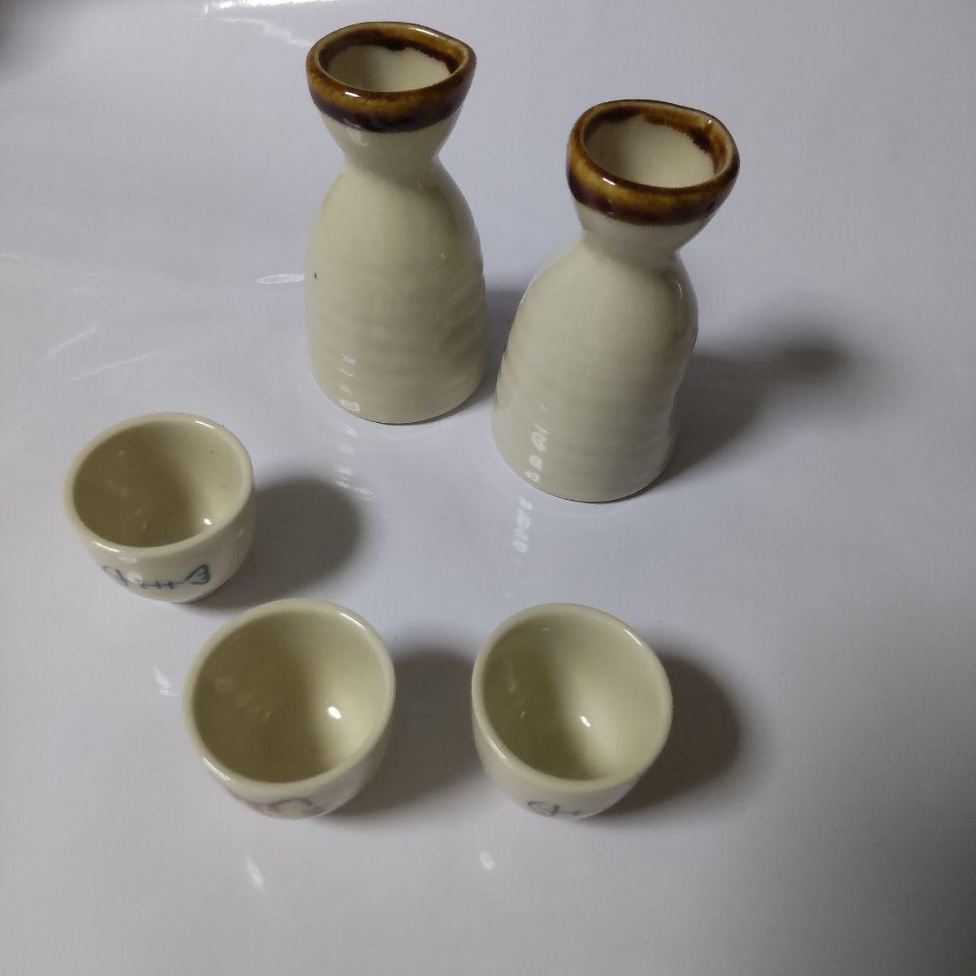 猫 ミニ徳利（とっくり）おちょこセット５点【ヴィンテージ】 昭和レトロ