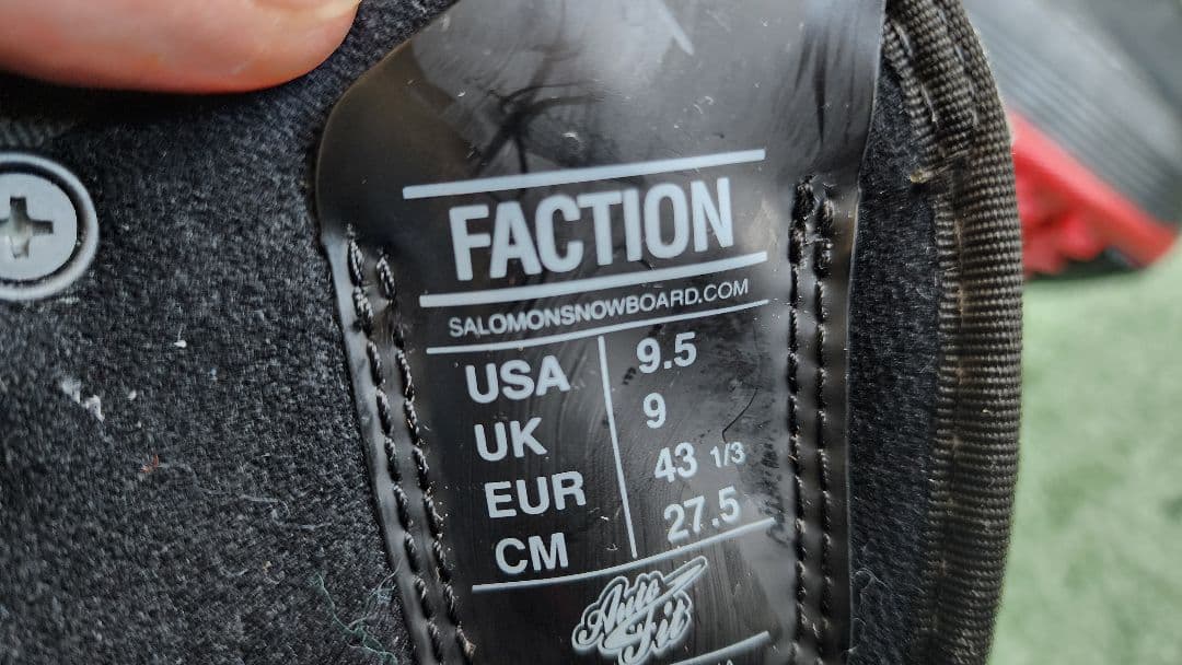 Salomon Faction スノーボードブーツ 27.5cm US 9.5