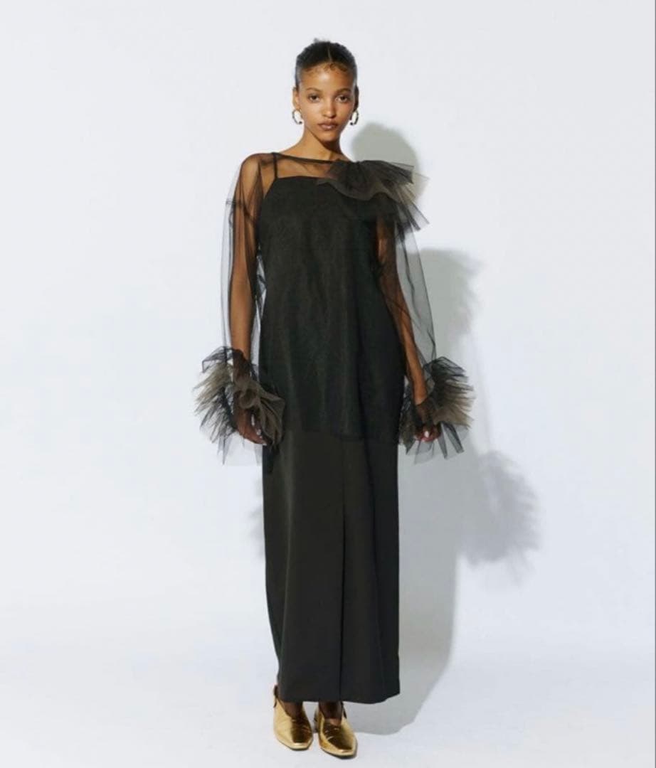 ワンピース andresd blooming tulle dress