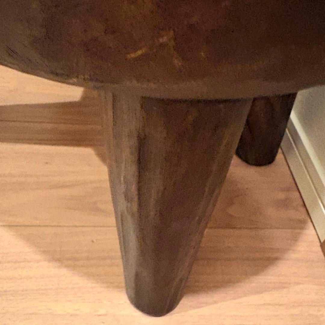 【廃盤希少】ZARA 木製 スツール イレギュラーハンマードスツール