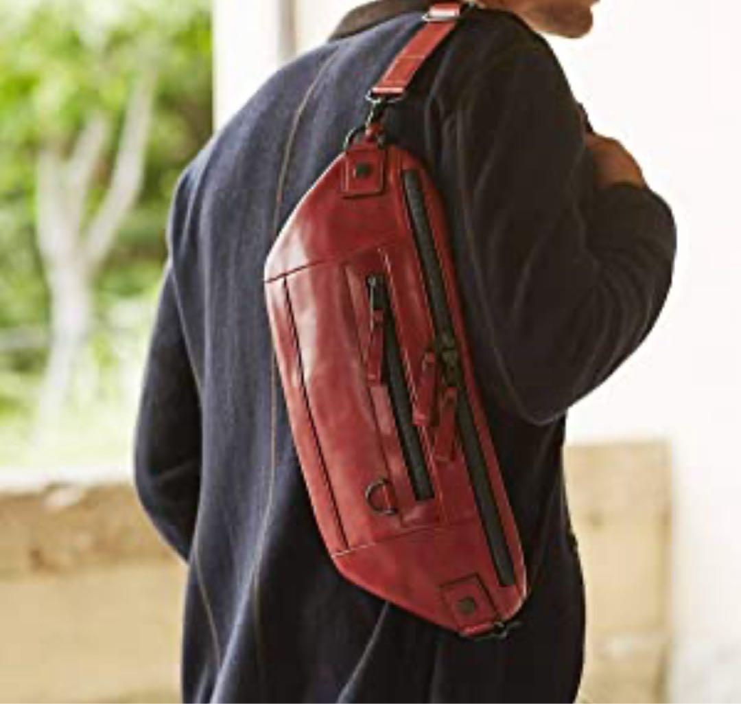 FUJITAKA ワンショルダーバッグ　レッド