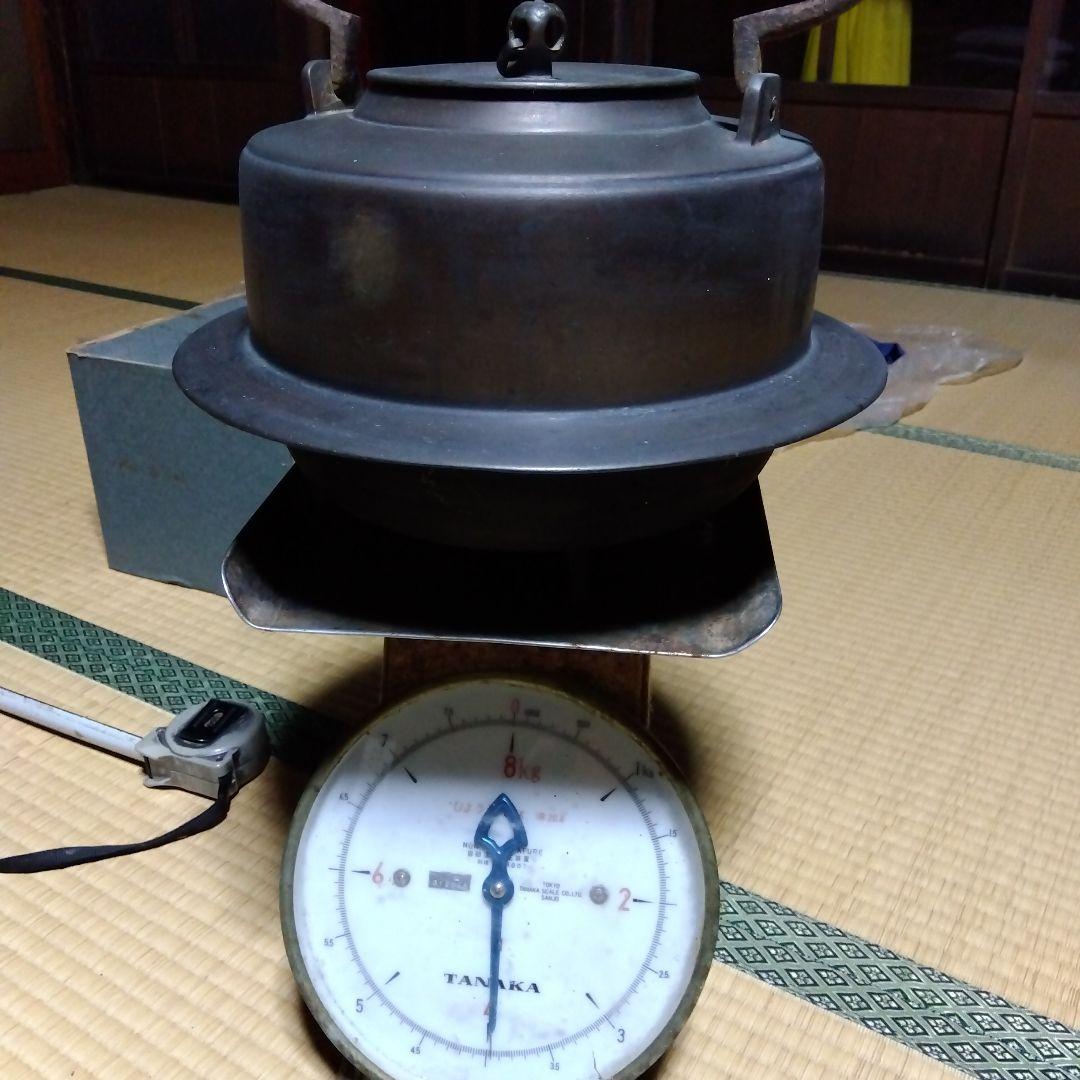 唐金　茶釜　囲炉裏湯沸かし