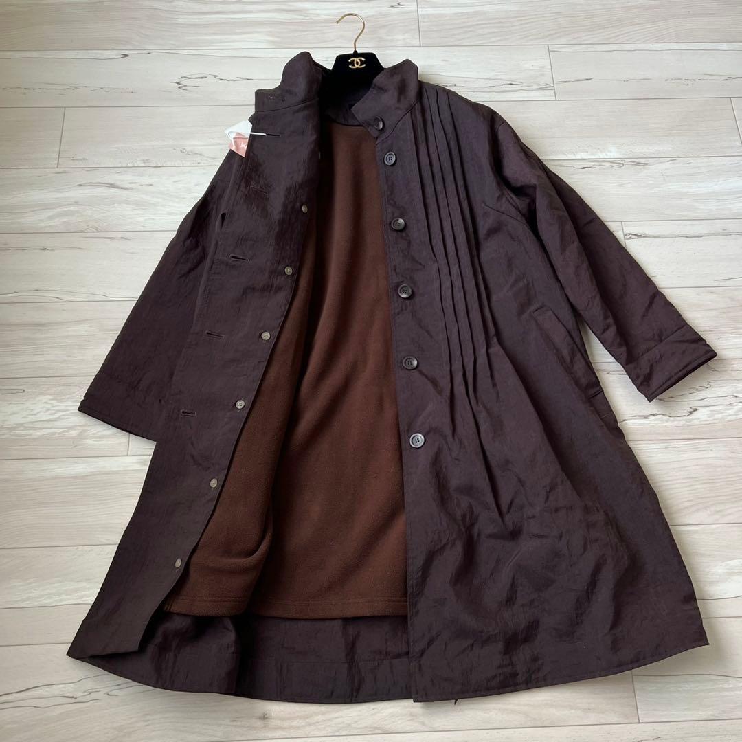 未使用タグ付き　YACCOMARICARD ロングコート　ライナー　ピンタック