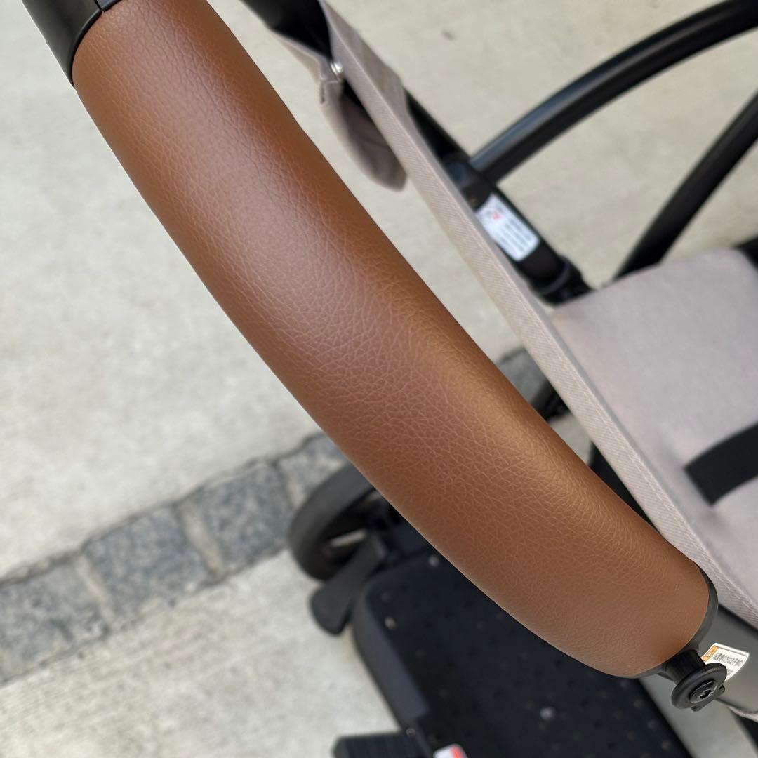 【レインカバー付き】カトージ 2シーター next 2人乗りベビーカー ベージュ