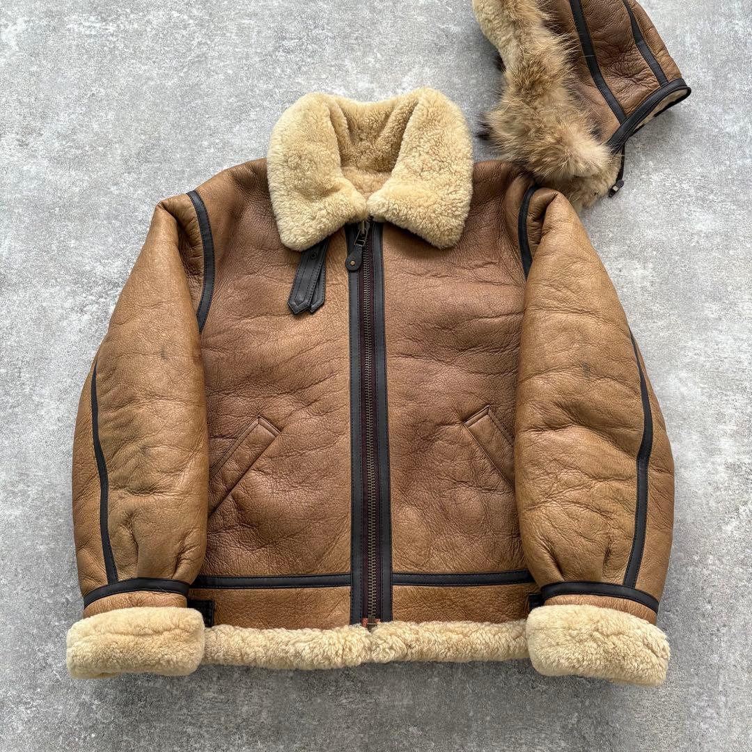 【WESTOP】90s ウエストップ B-3 フライトジャケット ムートン XL