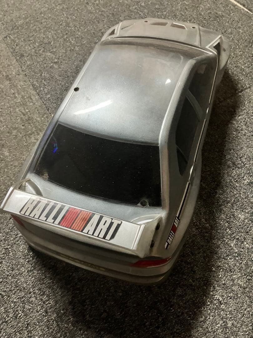 シルバー 4WD ラジコンカー　エンジンカー