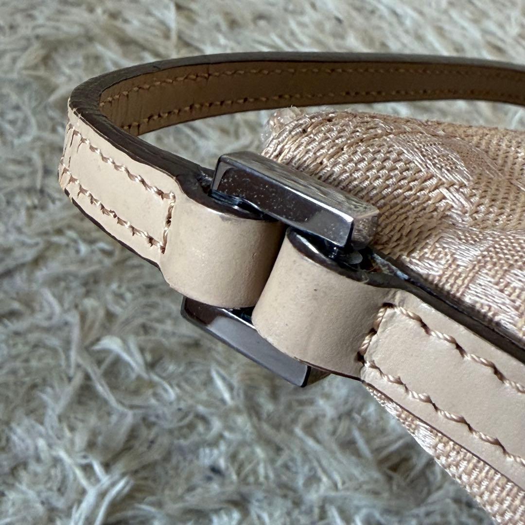 ☆美品☆GUCCI グッチ　アクセサリーポーチ　ショルダーバック　GG　ベージュ