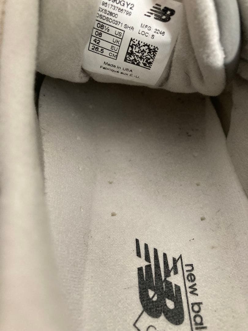 M990 GY2 グレー　made in USA