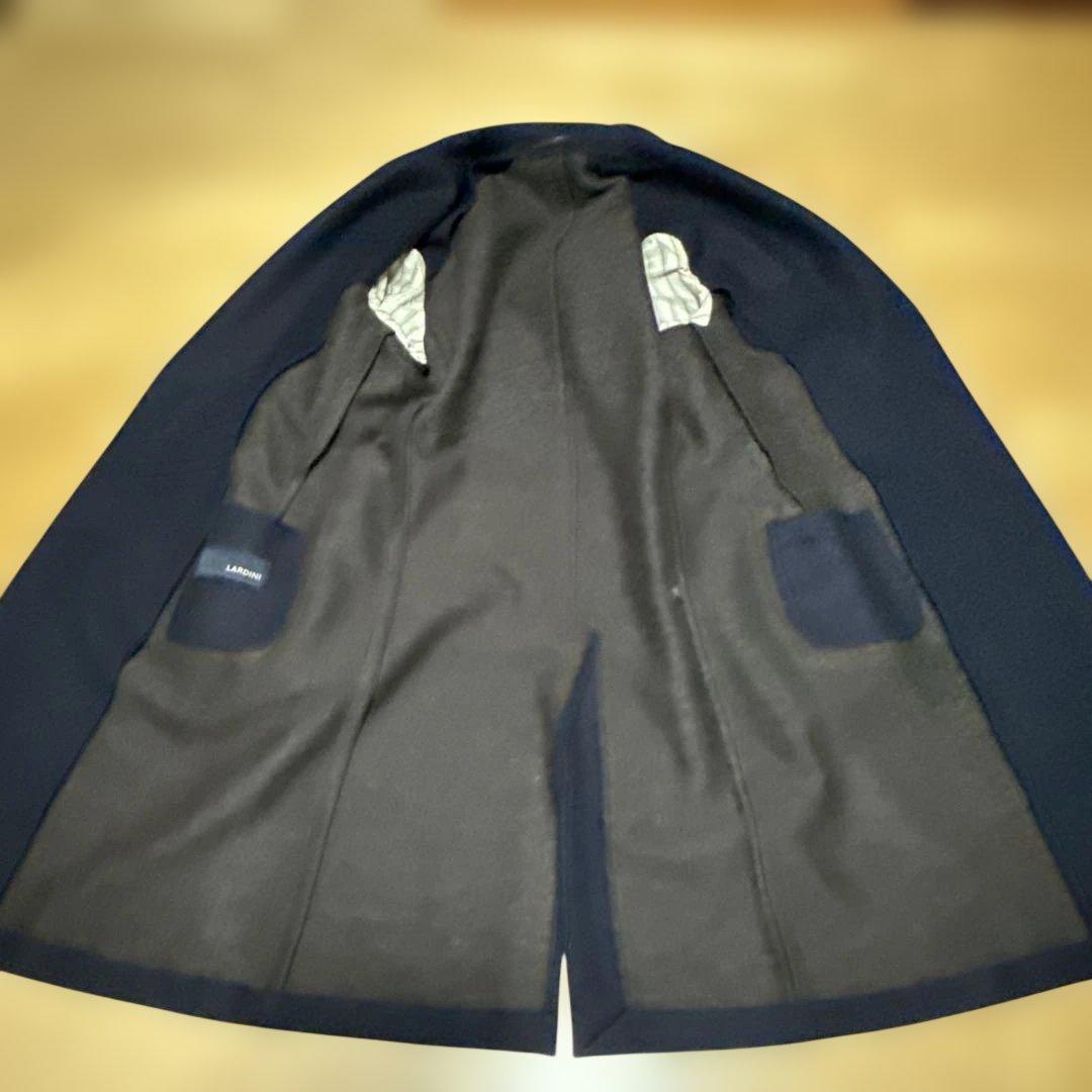 ク*パ様 LARDINI ラルディーニ　ネイビー チェスターコート　サイズ52