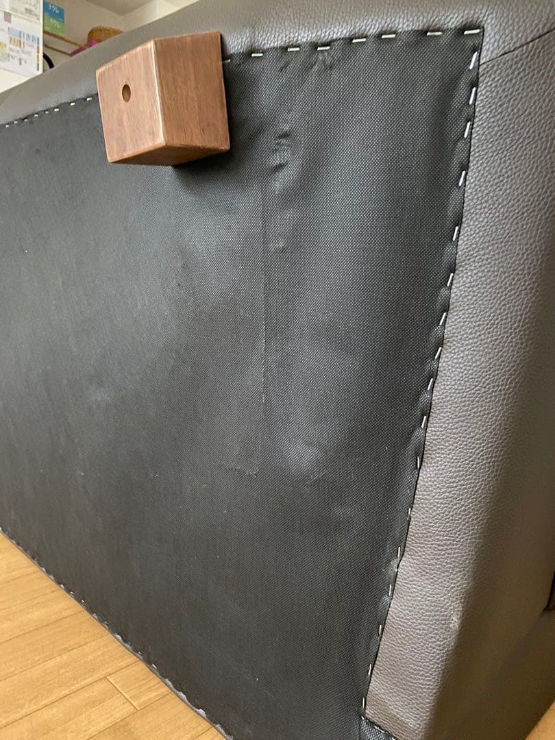 革ソファ　2.5人掛け シボ加工　茶色　日本製　ソファー　ブラウス　牛革