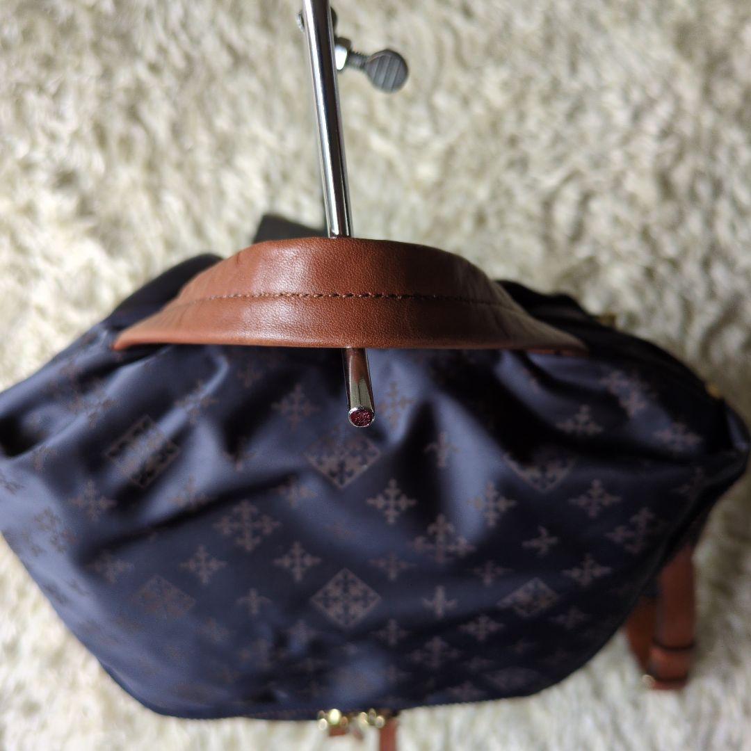 russet　ラシット　総柄　バックパック　ナイロン×レザー　リュック