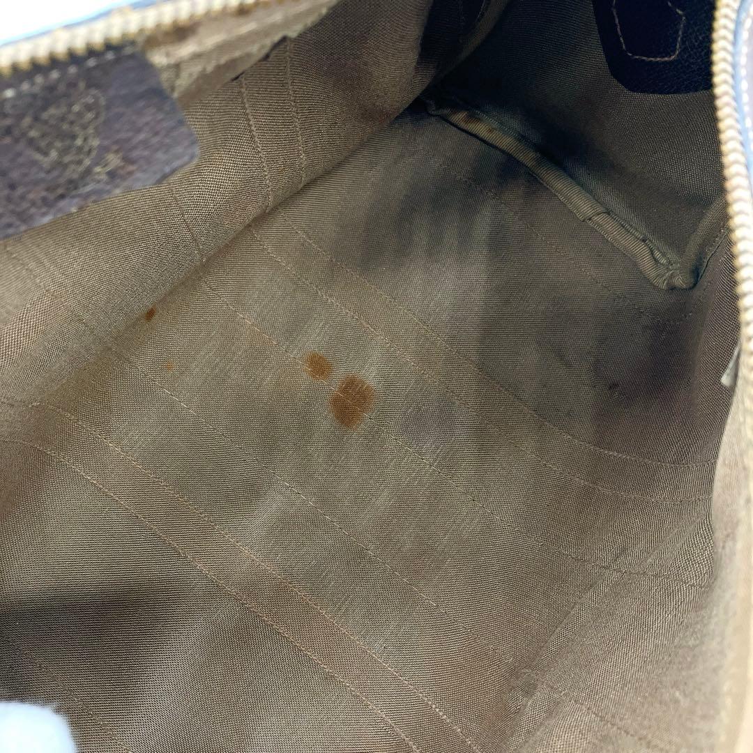 【OLD GUCCI】ミニボストンバッグ　シェリーライン　GGスプリーム