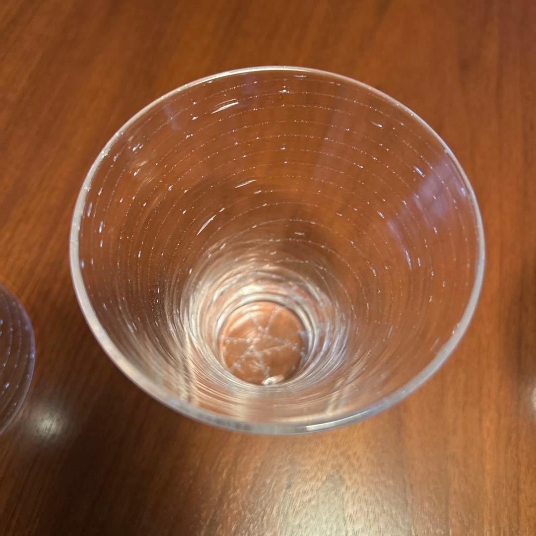 新品◆荒川尚也　中グラス３客セット　ガラス製テーパー形状カップ