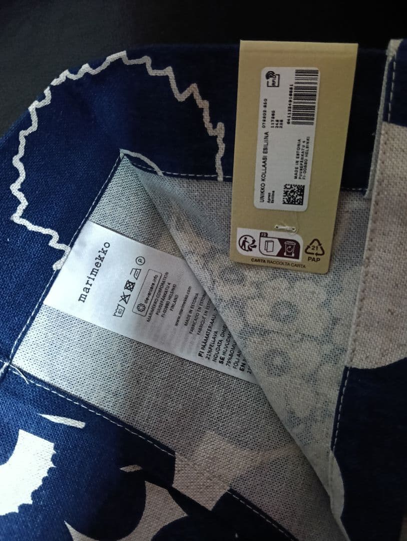 新品　Marimekko　マリメッコ　60周年　限定　完売　レア　ブルー