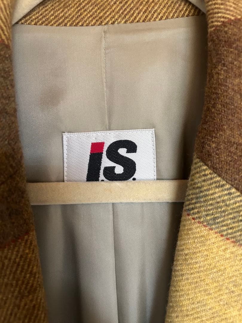 【希少】ヴィンテージ i.S.チェック柄 issey miyake セットアップ