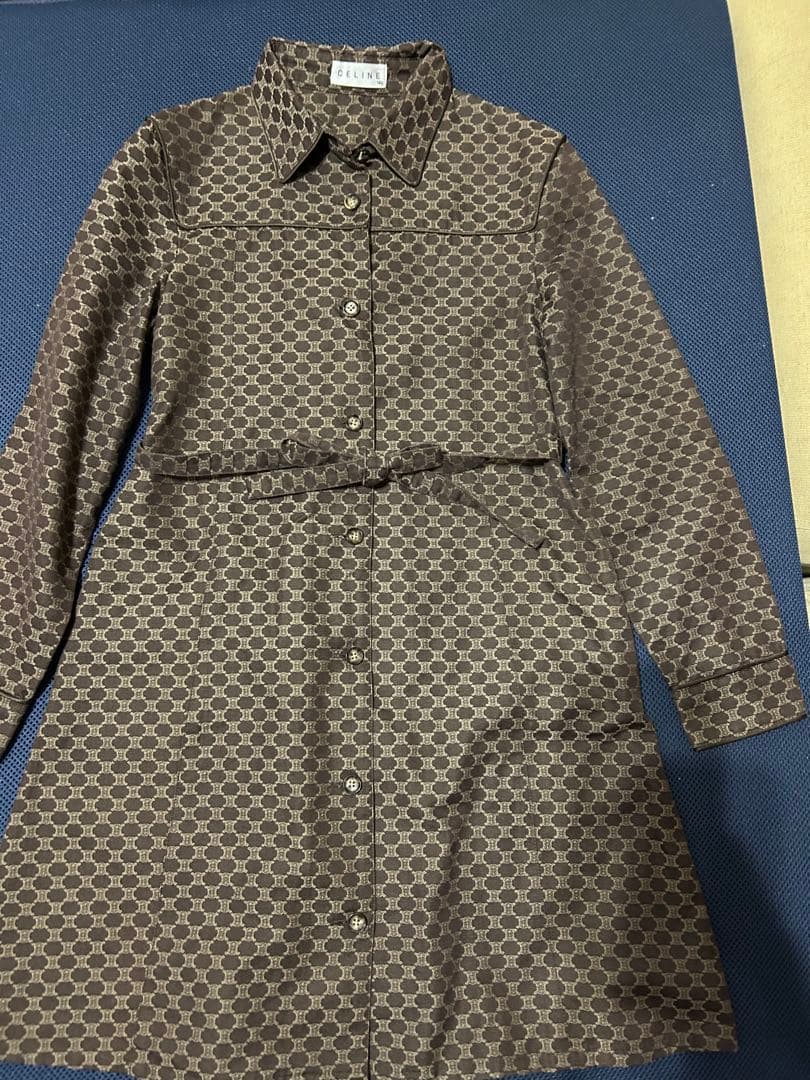 CELINE セリーヌ　総柄　長袖ワンピース 140 七五三　発表会　一回使用