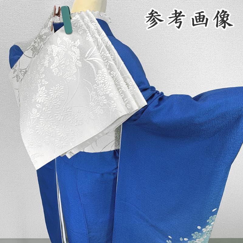 502z25.504y12.小物類.311x5〇人気色 振袖 青 桜 シンプル〇