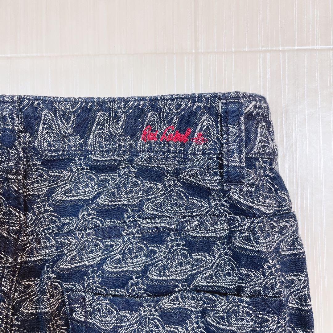 美品✨ Vivienne Westwood インディゴ デニムパンツ オーブ柄