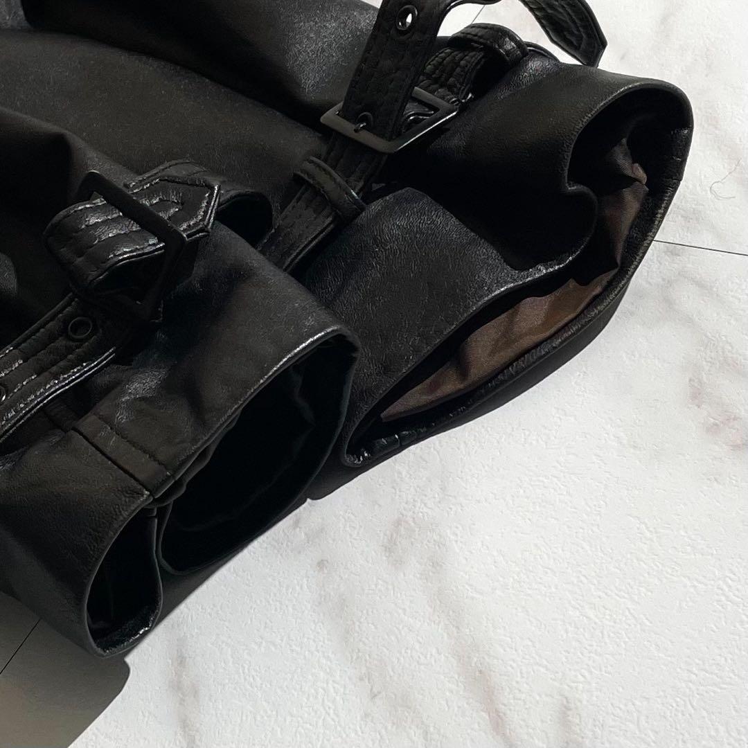 【希少】ハラジュクマザー ラムレザー トレンチコート マキシ丈 XLサイズ 黒