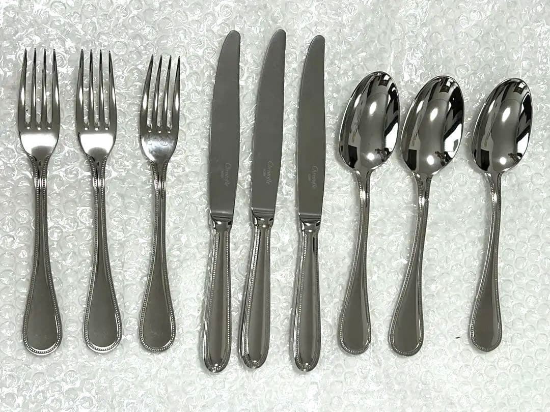 【新品未使用】クリストフル　テーブルナイフ、フォーク、スプーン9点